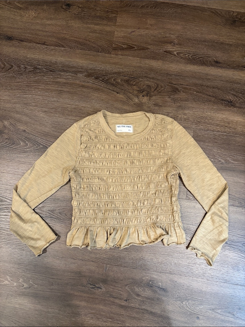 We The Free Ruffle Jersey Top